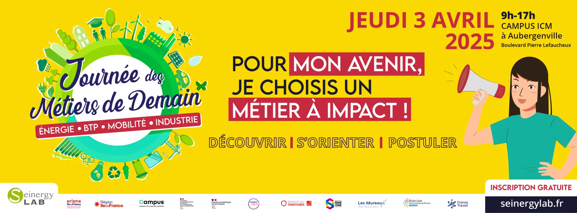 Inscrivez-vous à la Journée des Métiers de Demain du 3 avril 2025