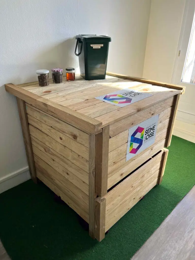 Le composteur de l'appartement zéro déchet à Mantes