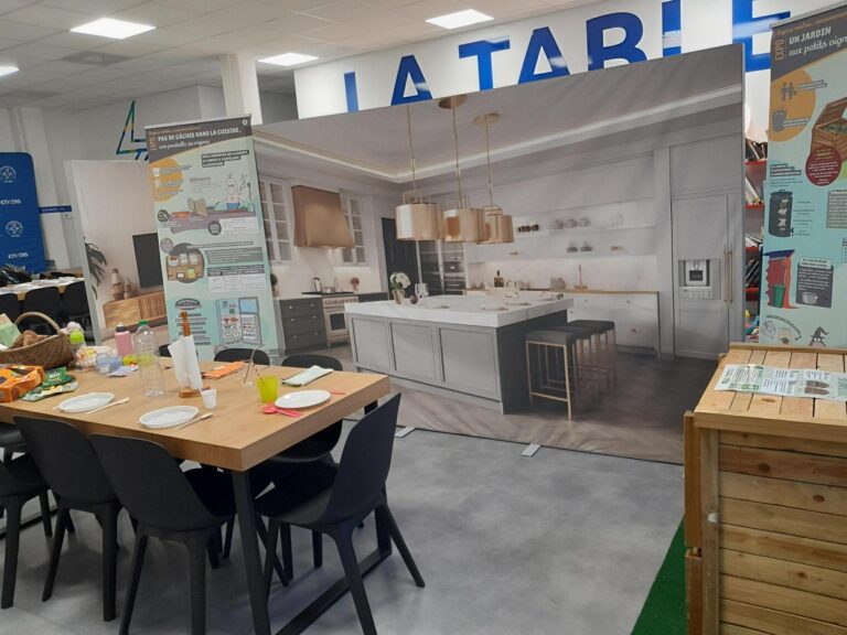 la cuisine de l'appartement zéro déchet en entreprise