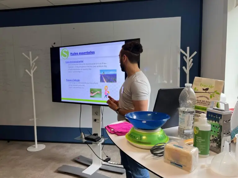 présentation fabrication de lessive en entreprise