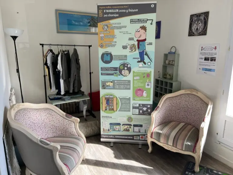 La chambre de l'appartement zéro déchet