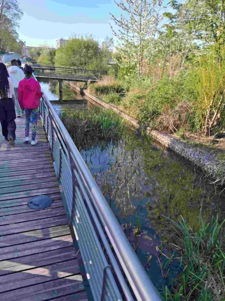 Visite d'une classe au Parc Molière et ru d'Orgeval aux Mureaux